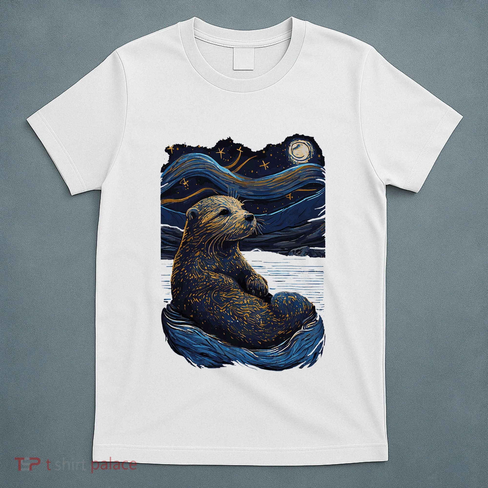 Otter Starry Night T-Shirt