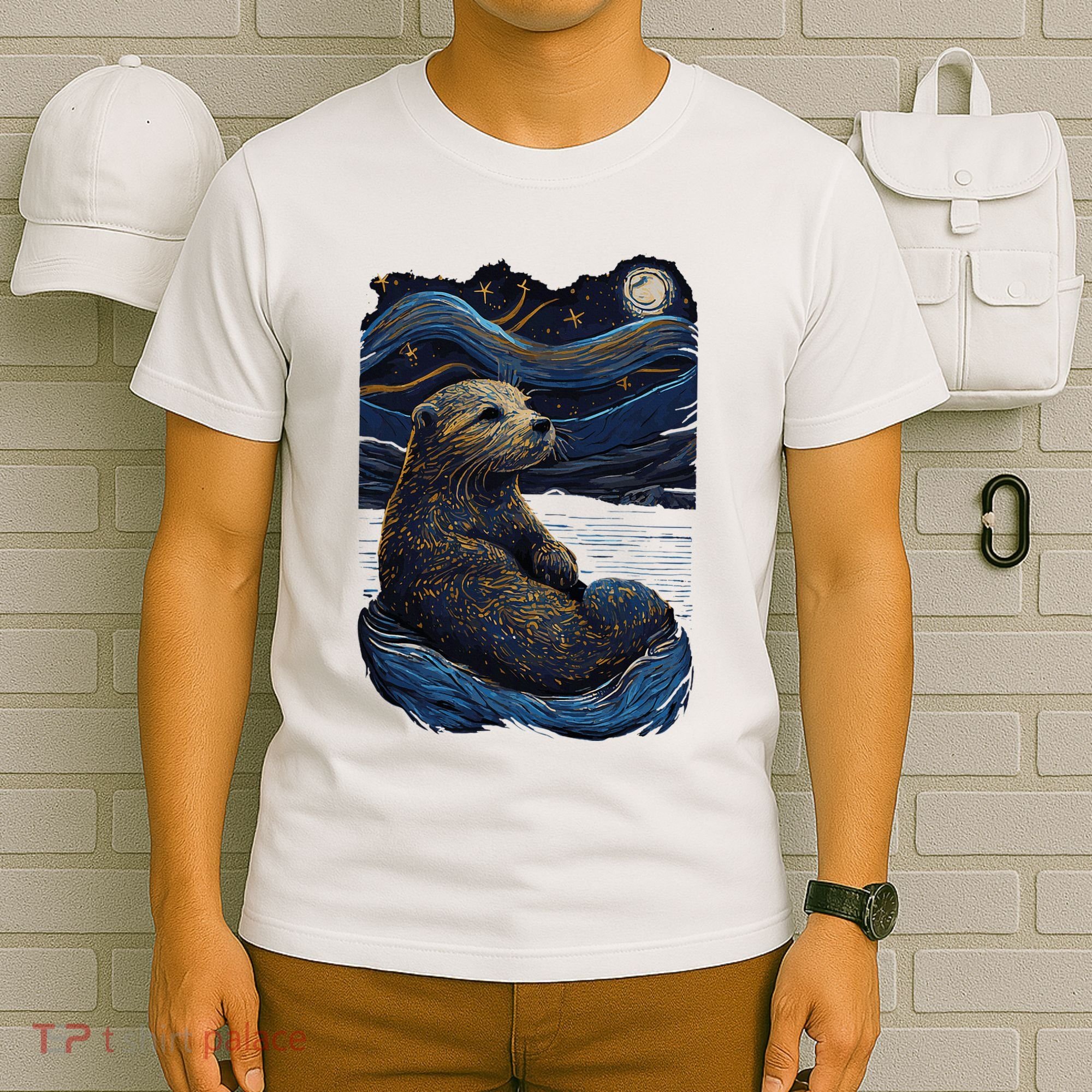 Otter Starry Night T-Shirt