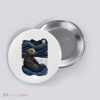 Otter Starry Night Button thumb 0