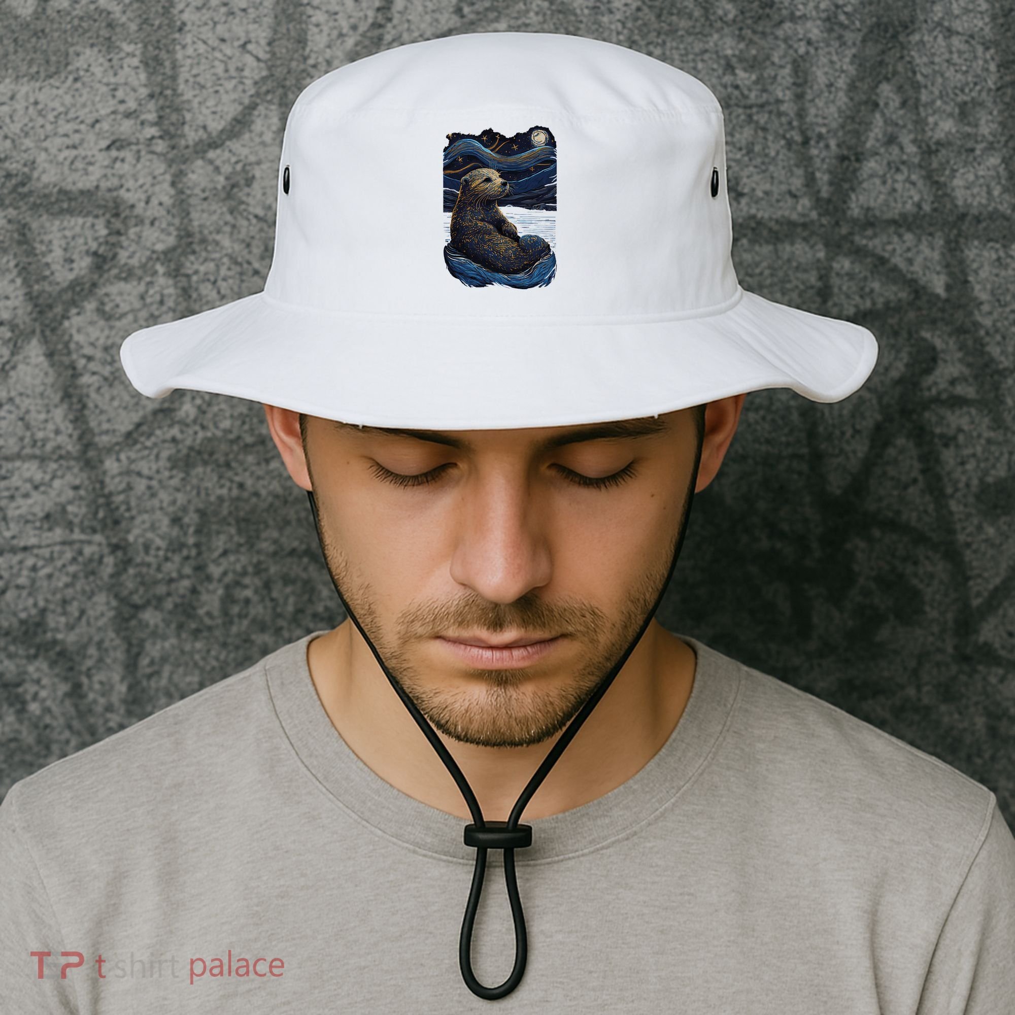 Otter Starry Night Bucket Hat