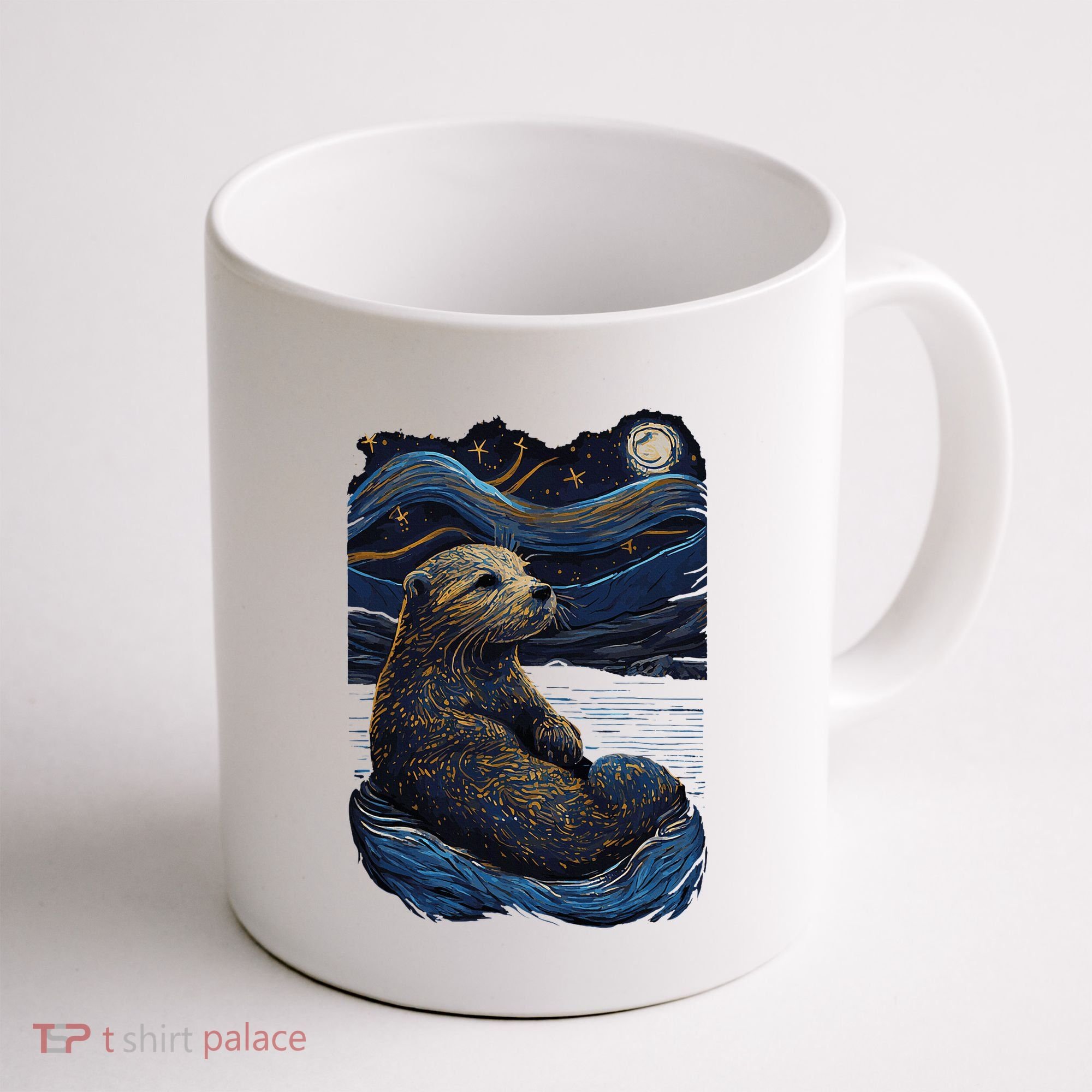 Otter Starry Night Coffee Mug