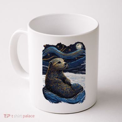 Otter Starry Night Coffee Mug