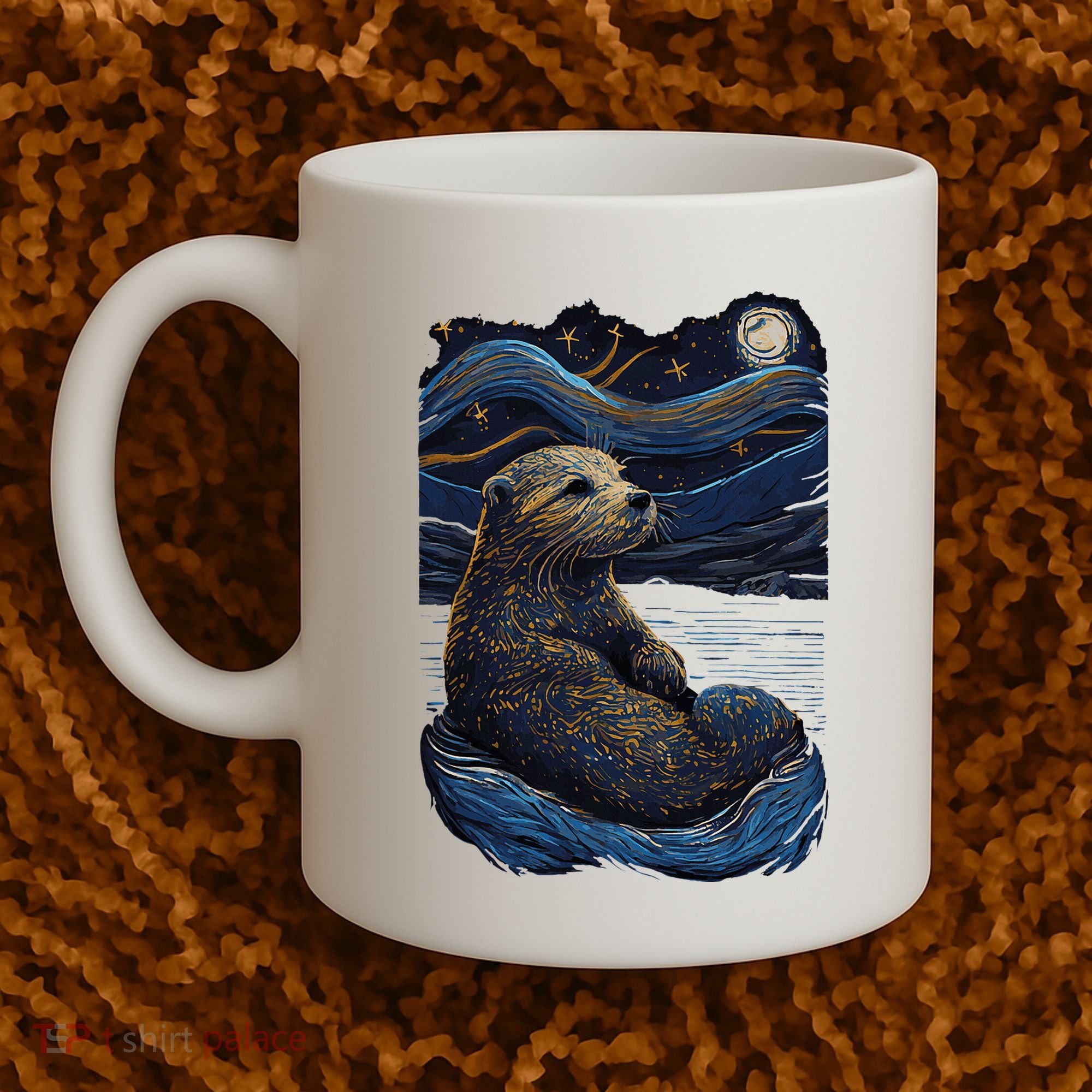 Otter Starry Night Coffee Mug