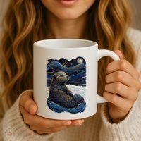 Otter Starry Night Coffee Mug thumb 3