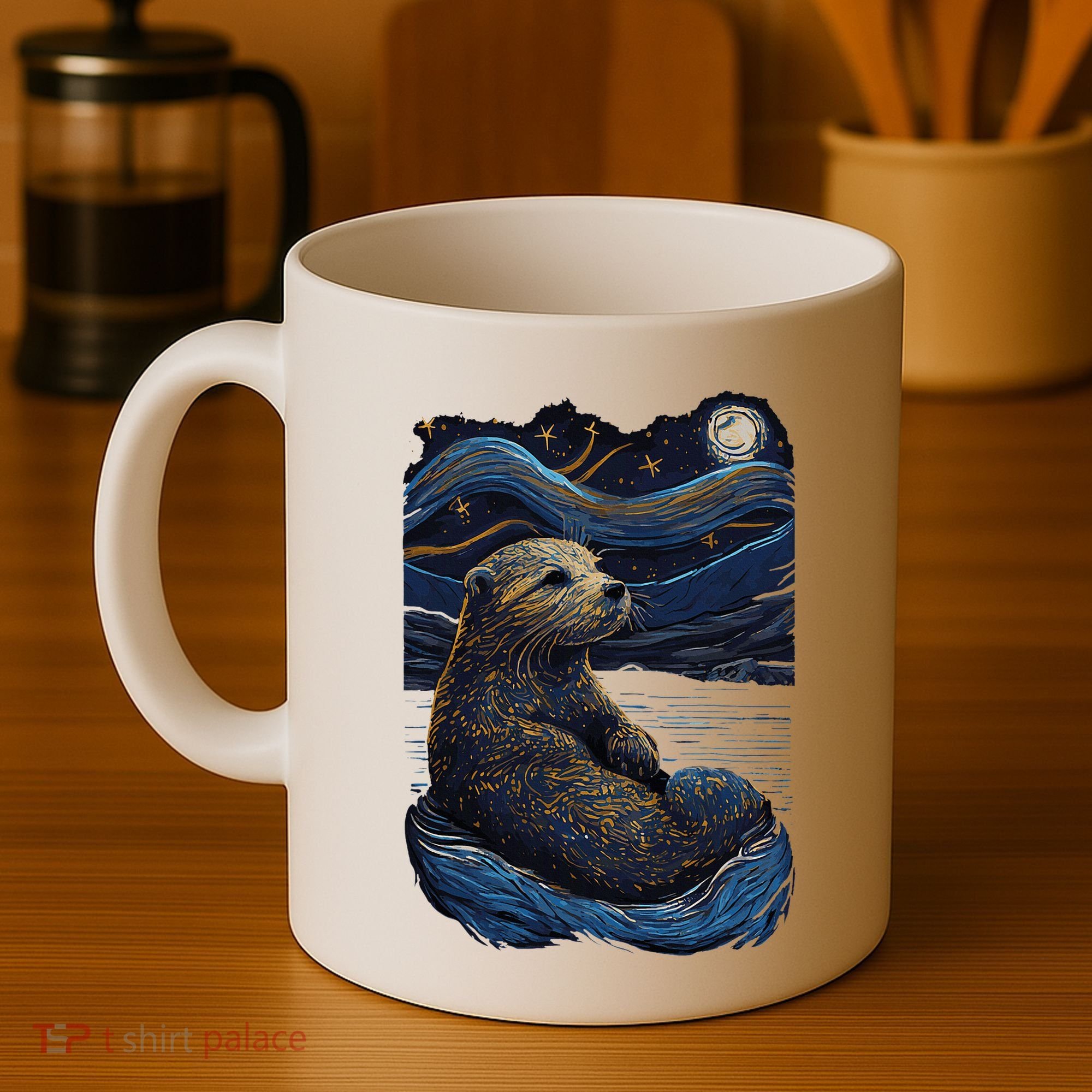 Otter Starry Night Coffee Mug