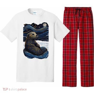Otter Starry Night Pajama Set
