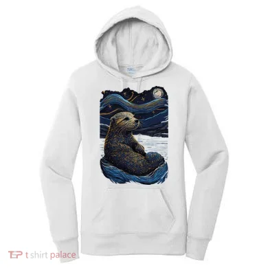 Otter Starry Night Women's Hoodie