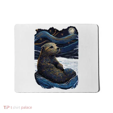 Otter Starry Night Mousepad