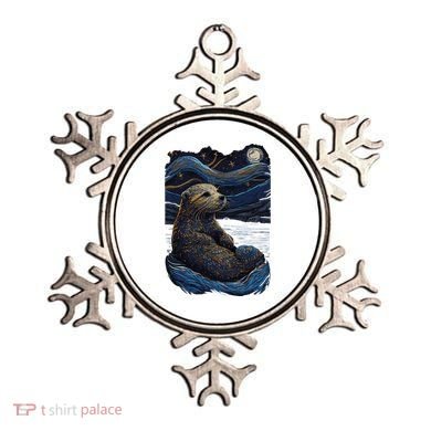 Otter Starry Night Ornament
