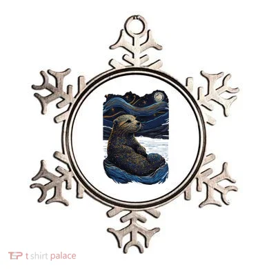 Otter Starry Night Ornament