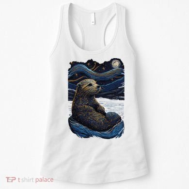 Otter Starry Night Women's Tank Top