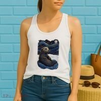 Otter Starry Night Women's Tank Top thumb 2