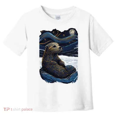 Otter Starry Night Toddler T-Shirt