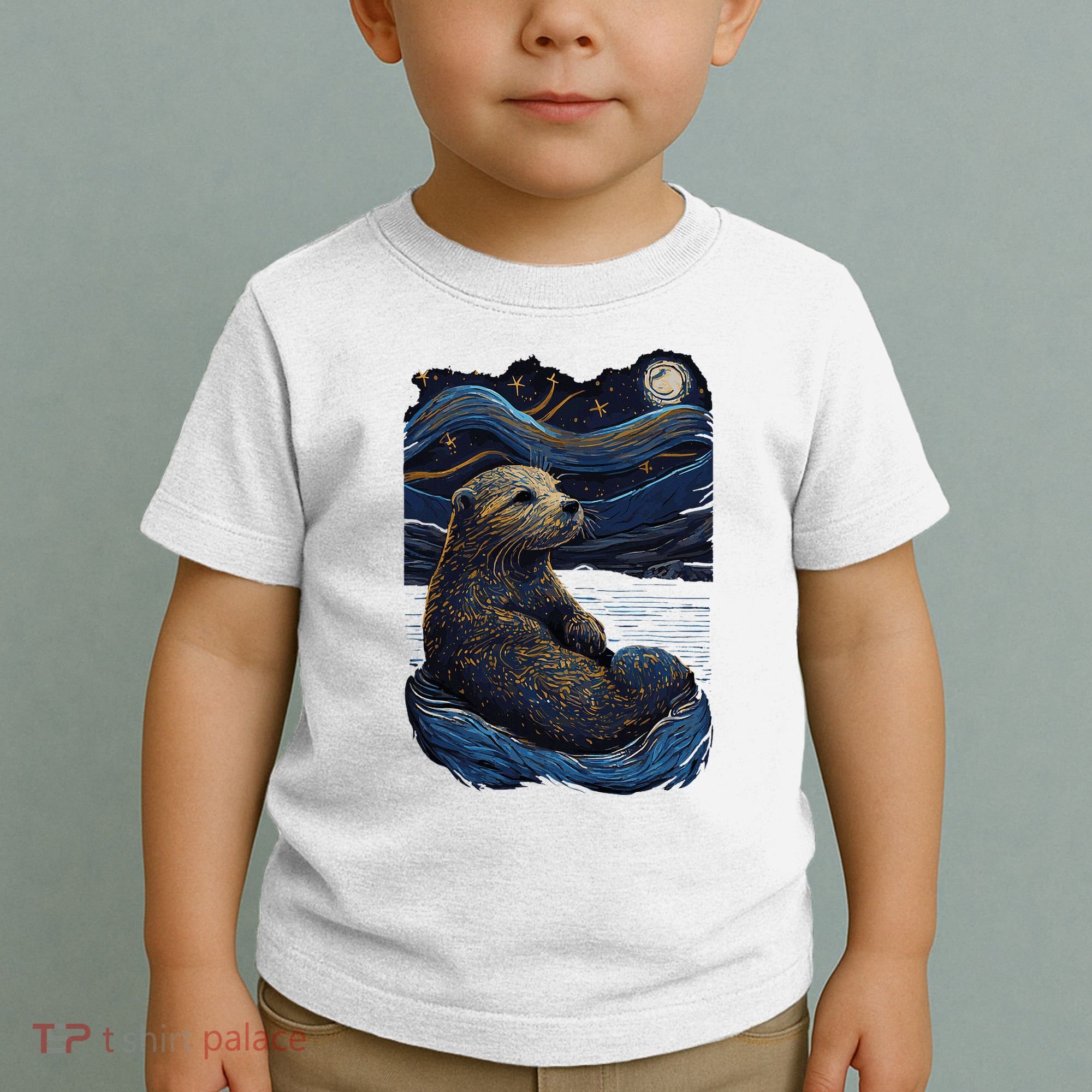 Otter Starry Night Toddler T-Shirt