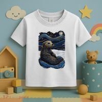 Otter Starry Night Toddler T-Shirt thumb 3