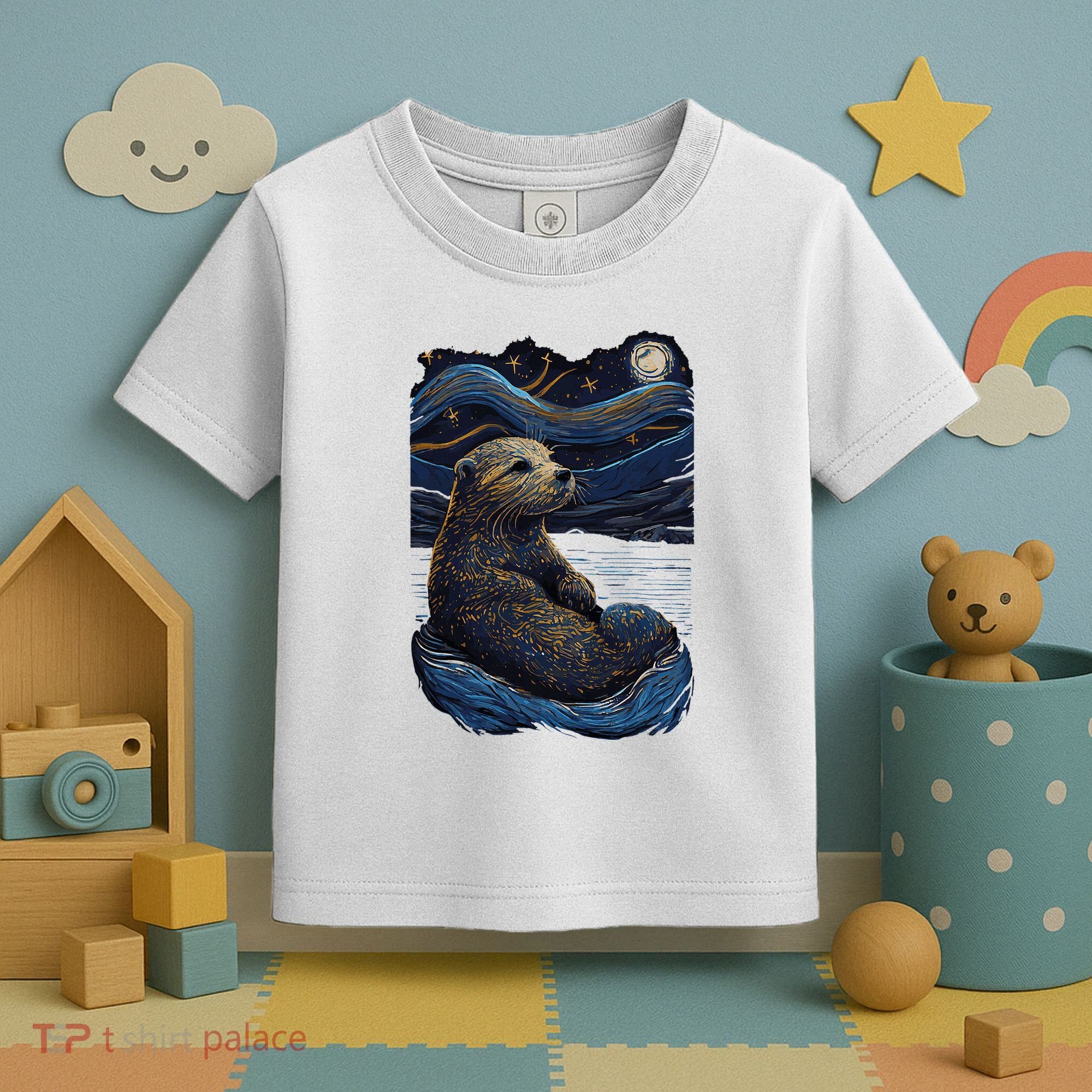 Otter Starry Night Toddler T-Shirt