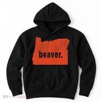 Oregon State Nickname Beaver Distressed Hoodie thumb 0