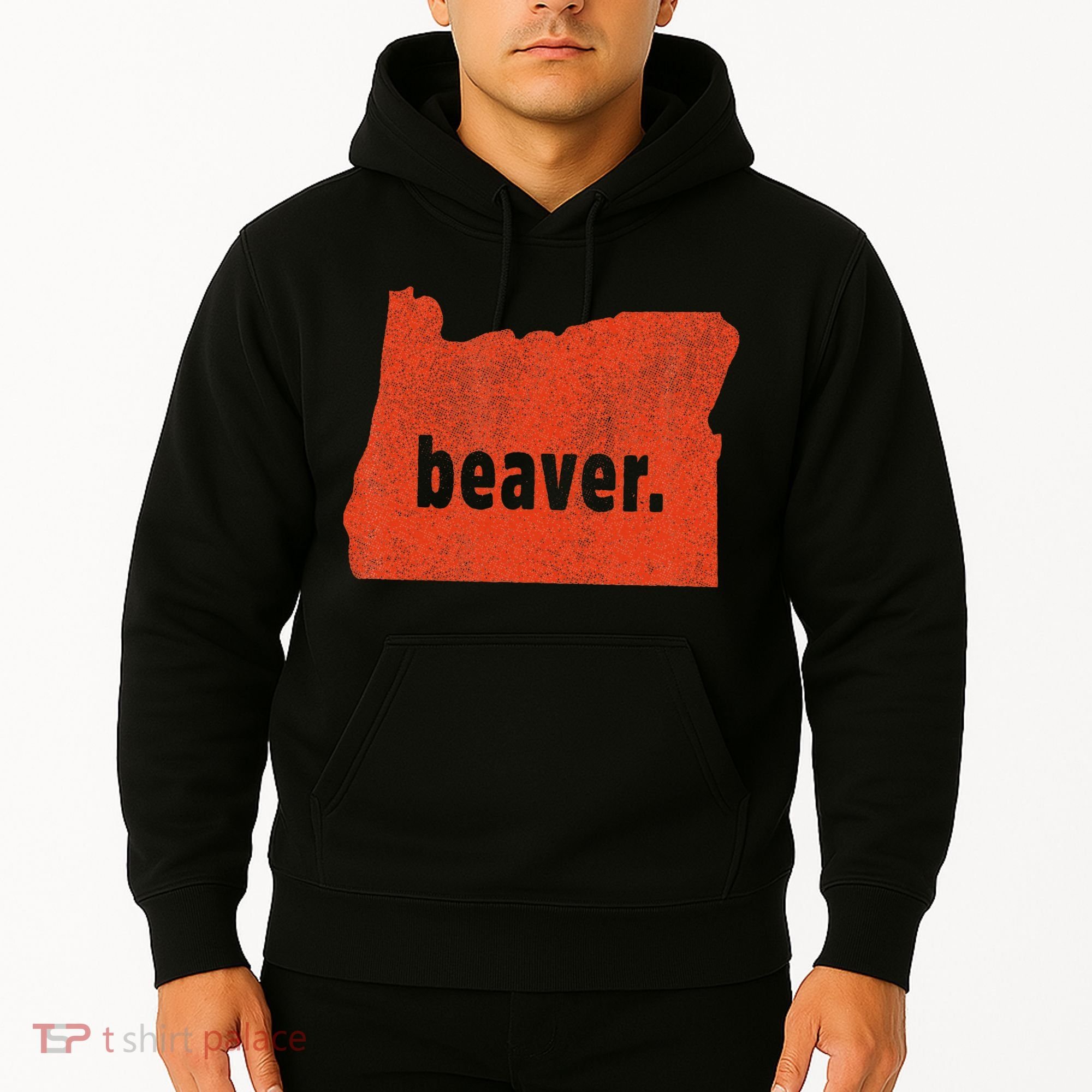 Oregon State Nickname Beaver Distressed Hoodie