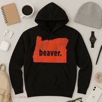 Oregon State Nickname Beaver Distressed Hoodie thumb 3
