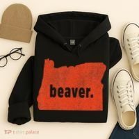 Oregon State Nickname Beaver Distressed Hoodie thumb 4