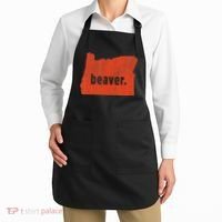 Oregon State Nickname Beaver Distressed Apron thumb 2