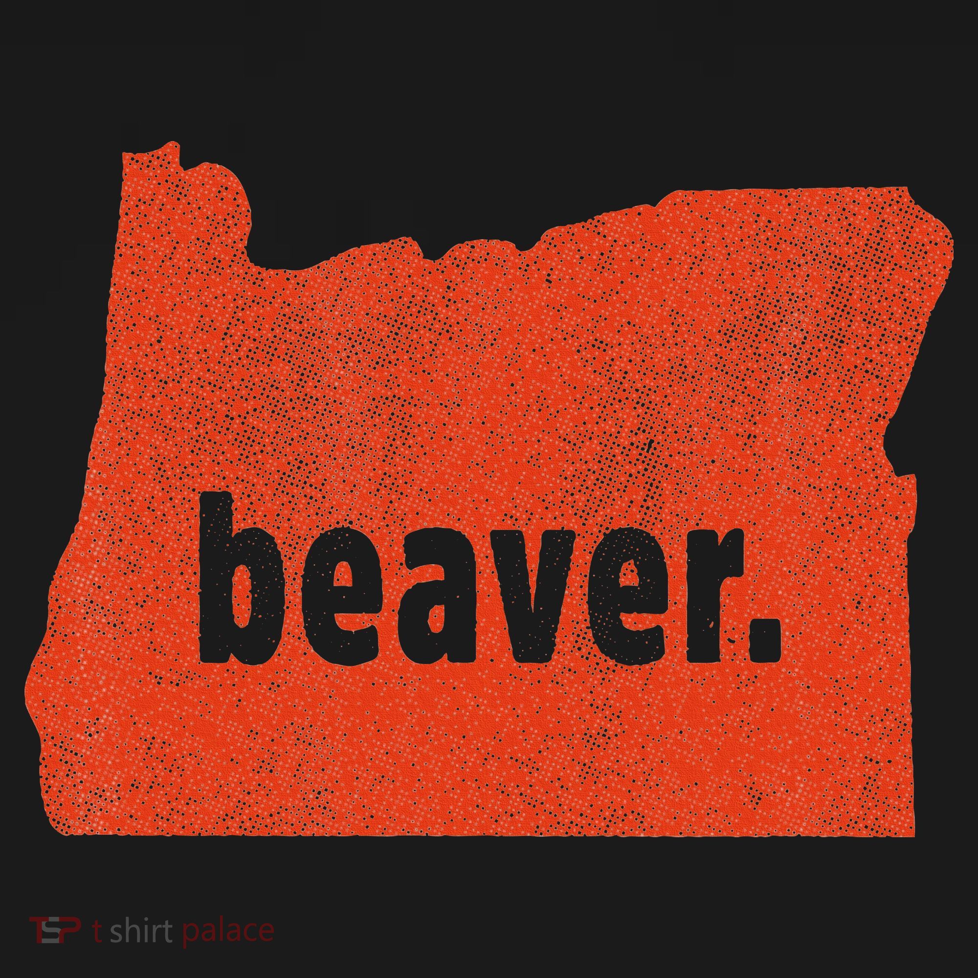 Oregon State Nickname Beaver Distressed Polo