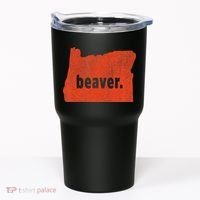 Oregon State Nickname Beaver Distressed Tumbler thumb 0