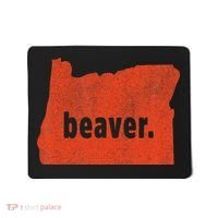 Oregon State Nickname Beaver Distressed Mousepad thumb 0