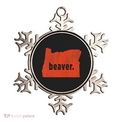 Oregon State Nickname Beaver Distressed Ornament