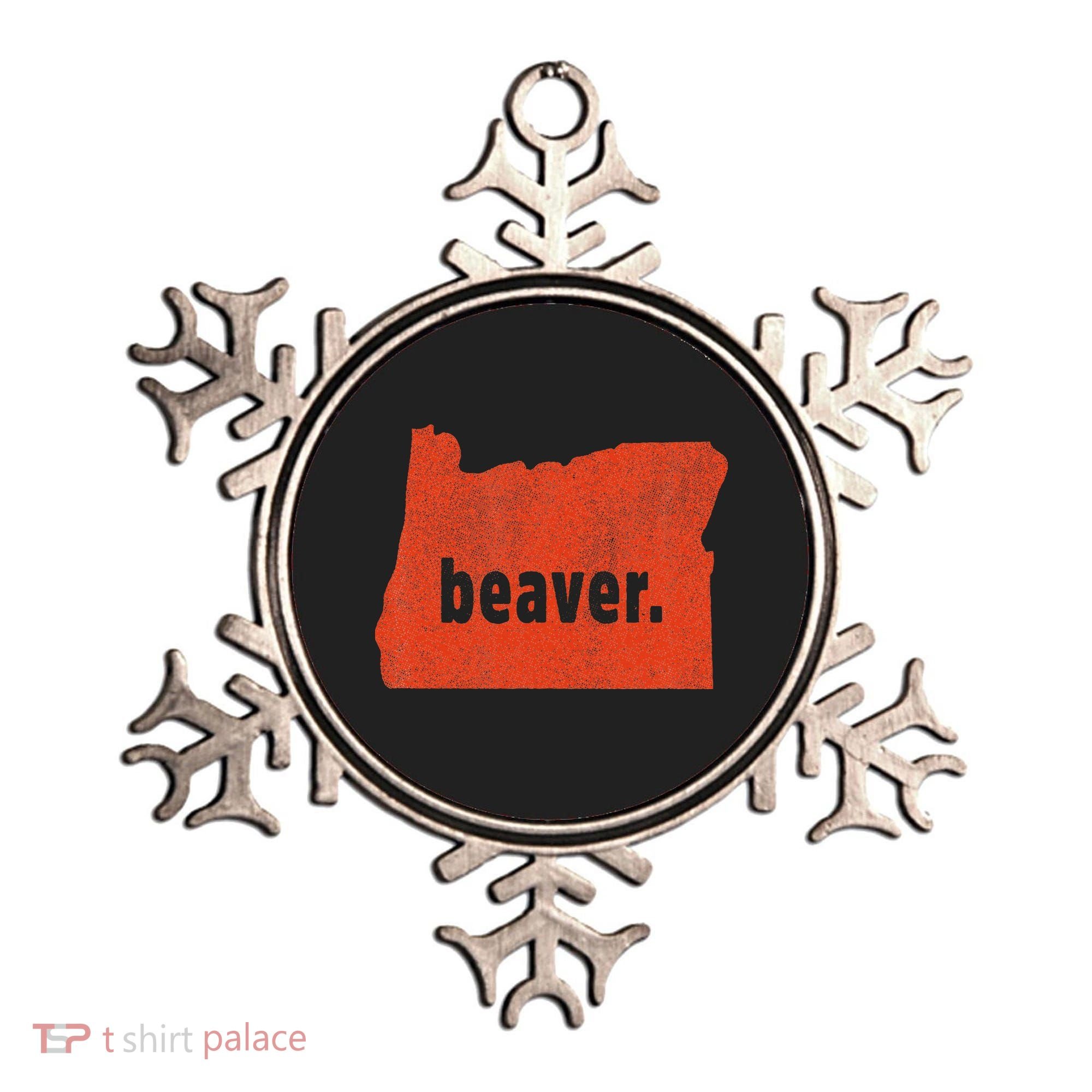 Oregon State Nickname Beaver Distressed Ornament