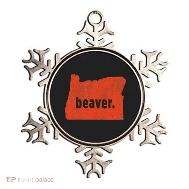 Oregon State Nickname Beaver Distressed Ornament