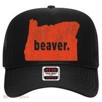 Oregon State Nickname Beaver Distressed Hat thumb 0