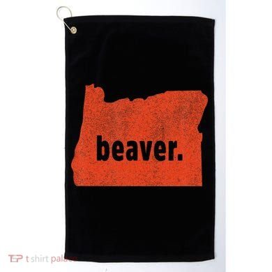 Oregon State Nickname Beaver Distressed Golf Towel