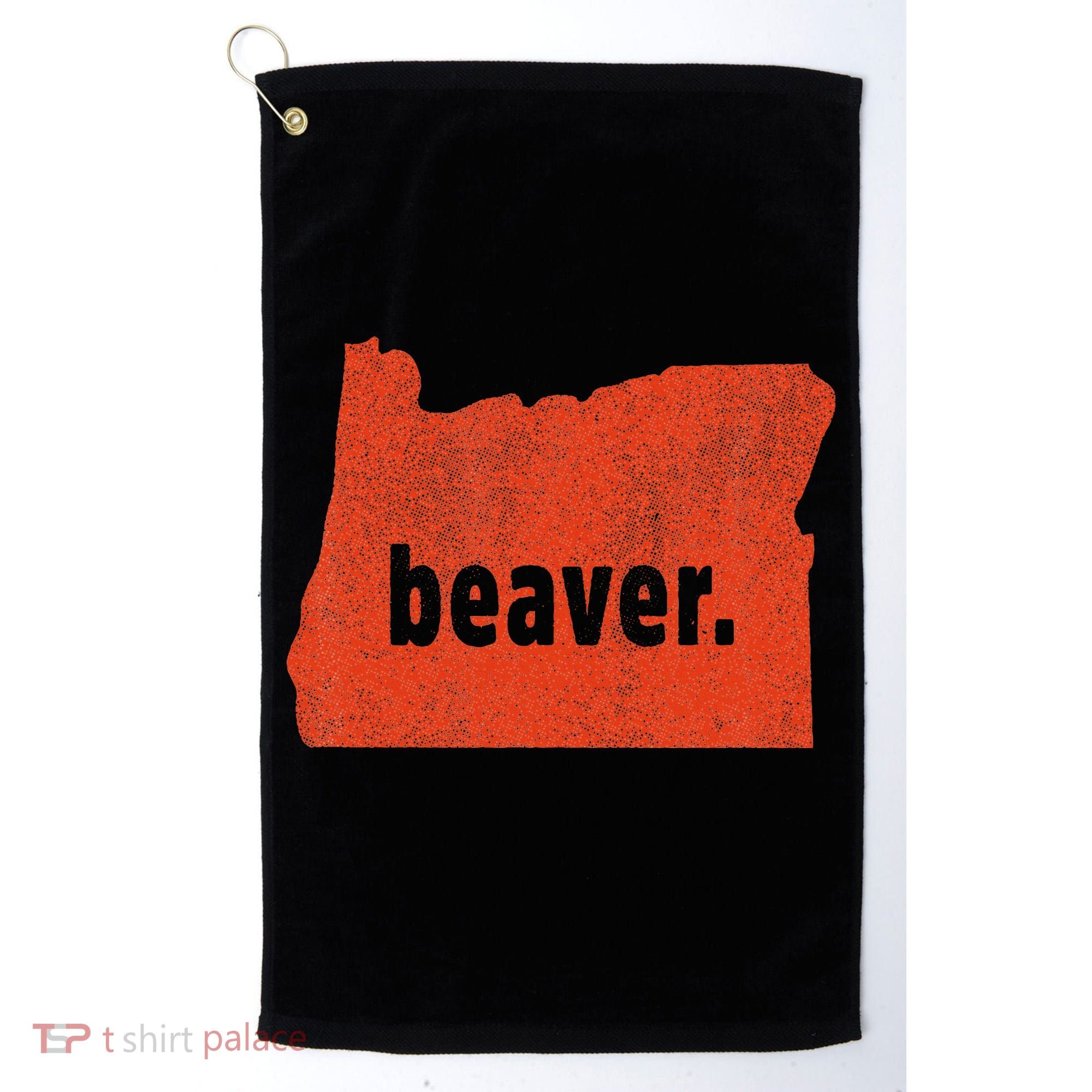 Oregon State Nickname Beaver Distressed Golf Towel