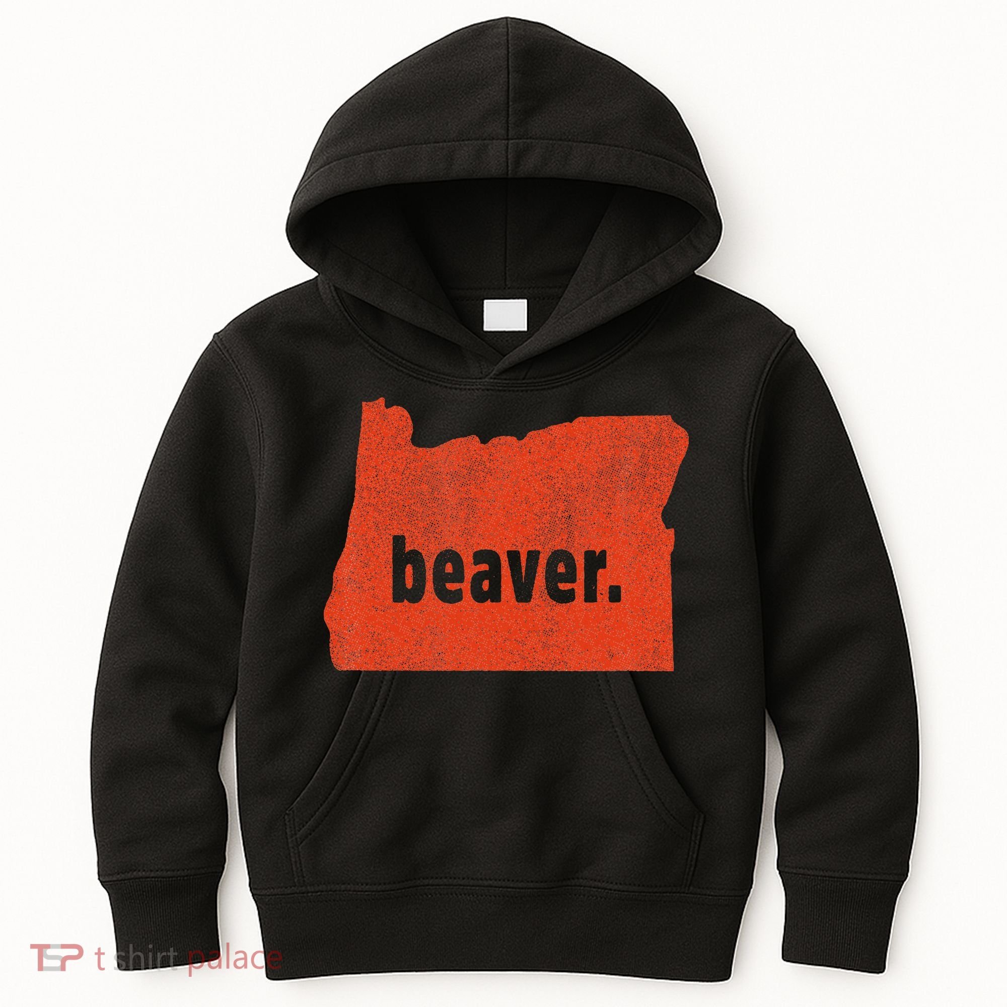 Oregon State Nickname Beaver Distressed Kids Hoodie