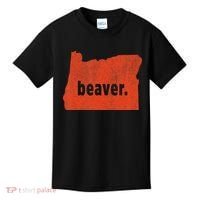 Oregon State Nickname Beaver Distressed Kids T-Shirt thumb 0