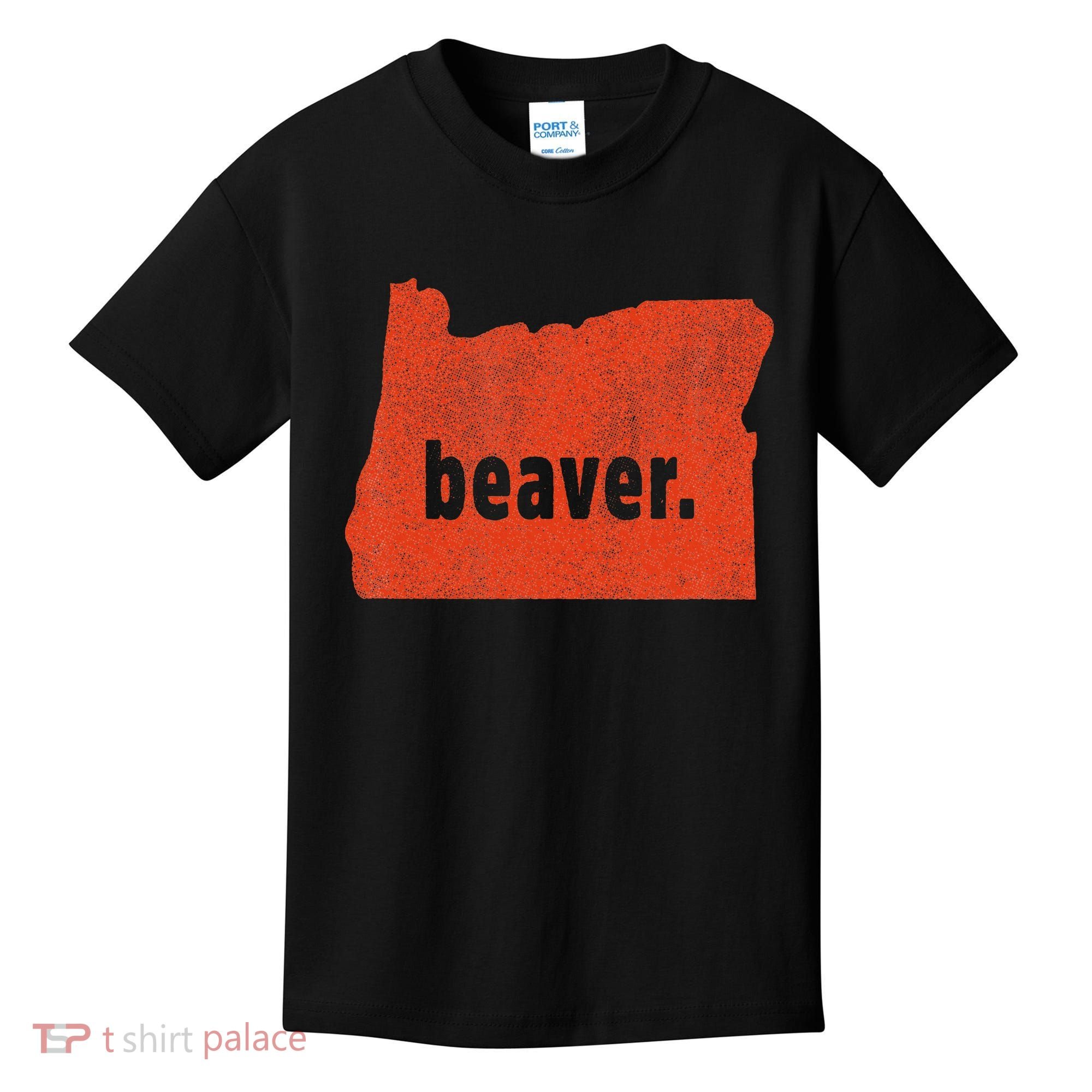 Oregon State Nickname Beaver Distressed Kids T-Shirt