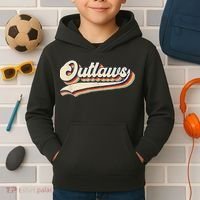 Outlaws Sports Name Kids Hoodie thumb 2