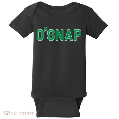 O'Snap Irish St. Patrick's Day Clover Baby Bodysuit