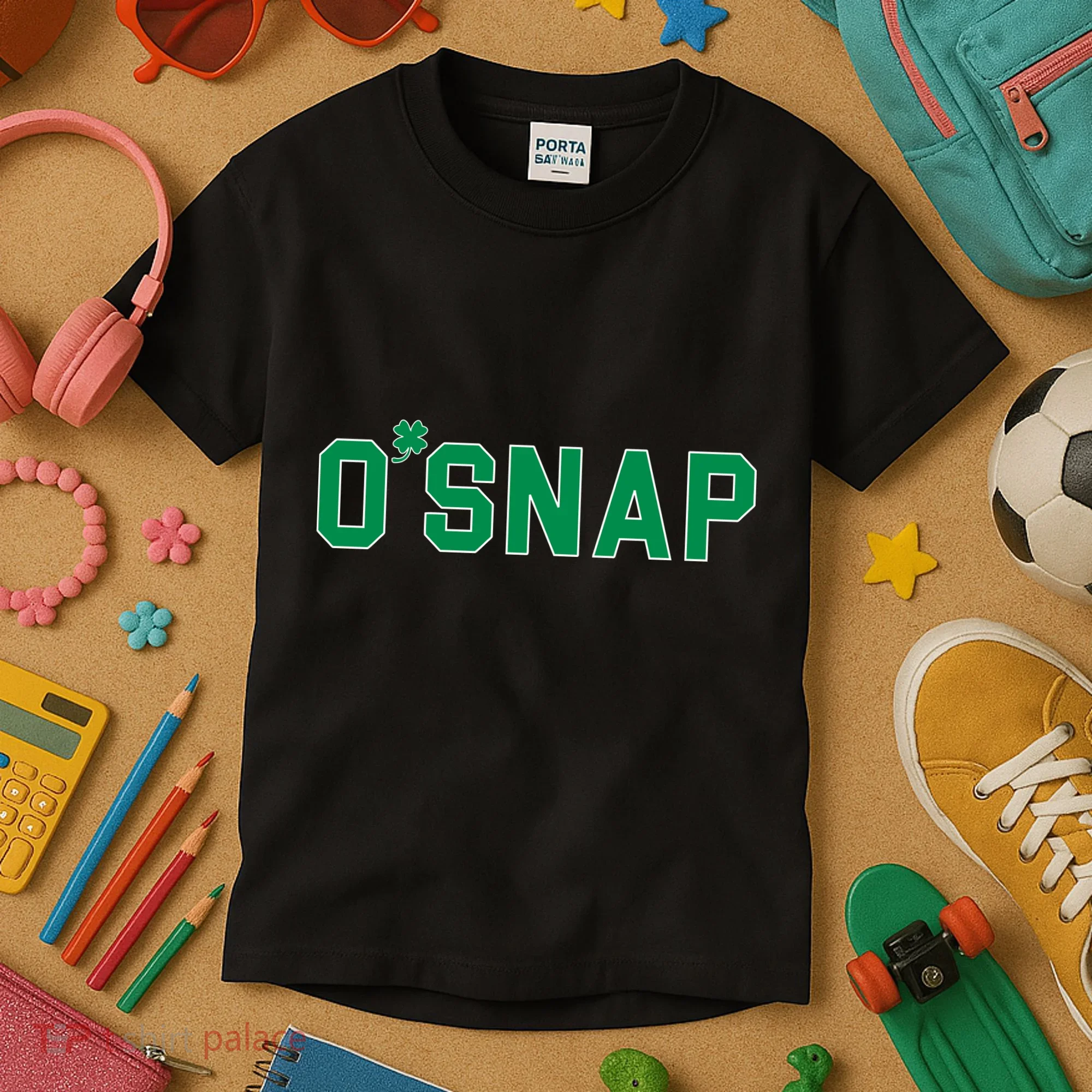 O'Snap Irish St. Patrick's Day Clover Kids T-Shirt