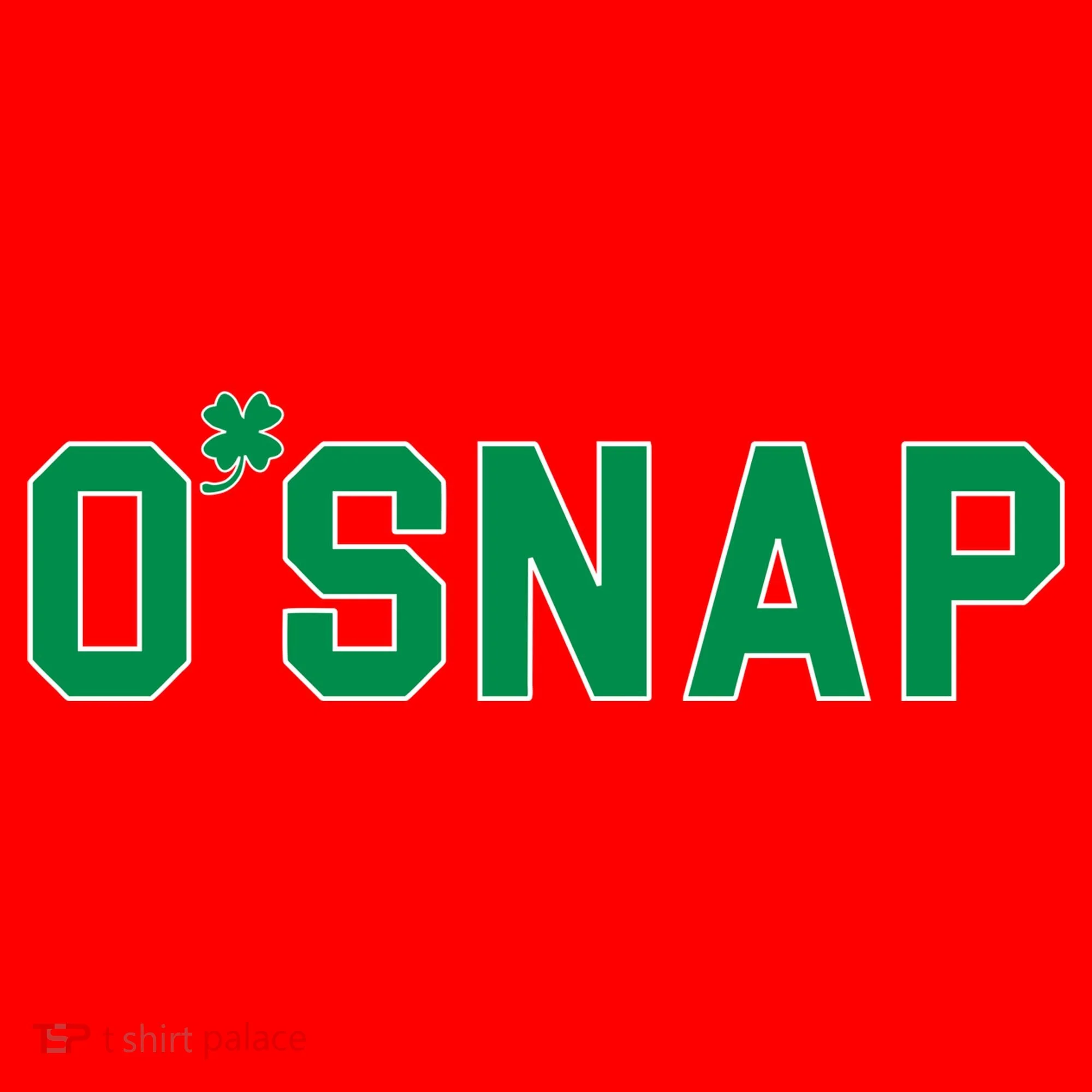 O'Snap Irish St. Patrick's Day Clover Santa Hat