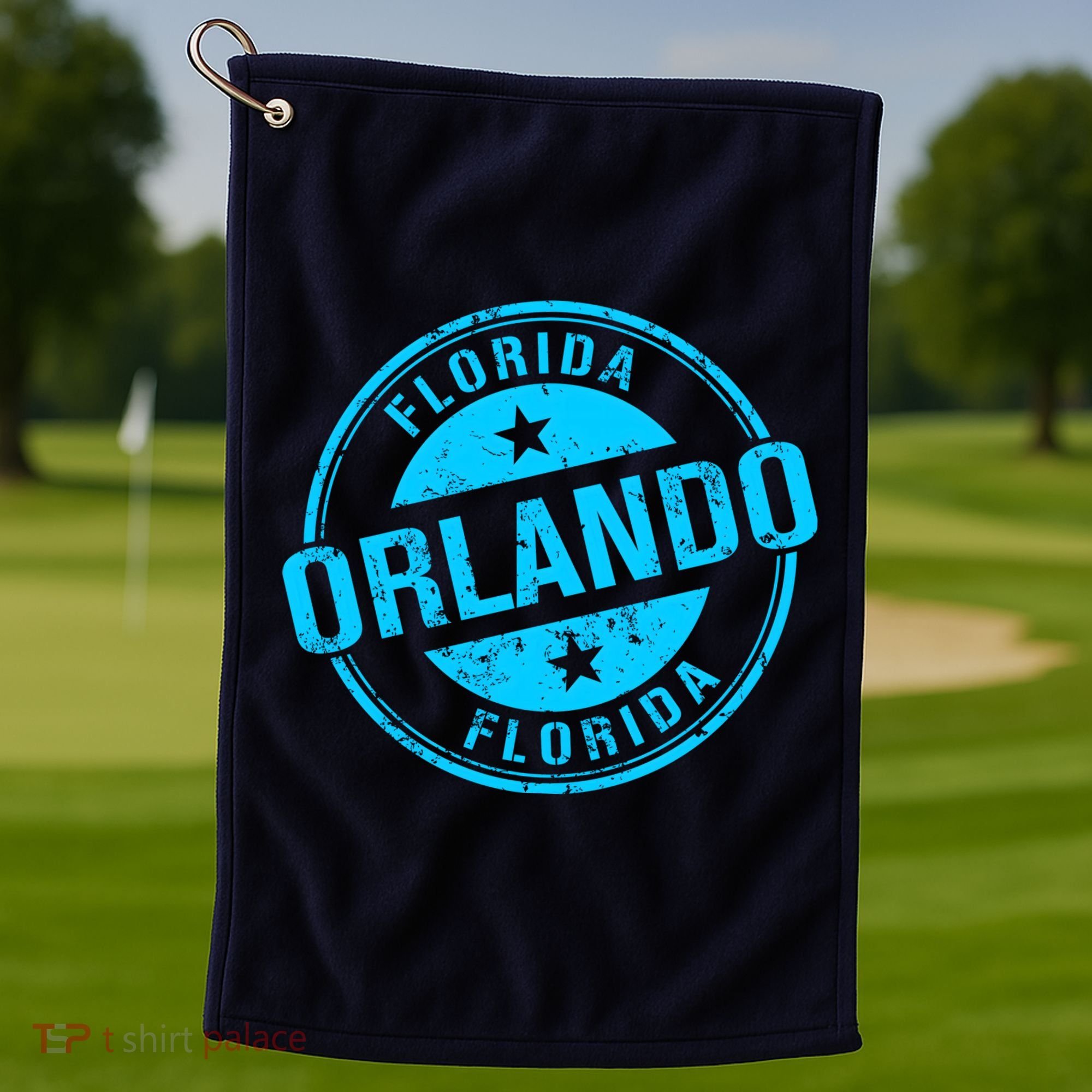 Orlando Stamp Golf Towel