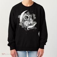 Owl Sitting On The Moon Gift Women's Sweatshirt thumb 0