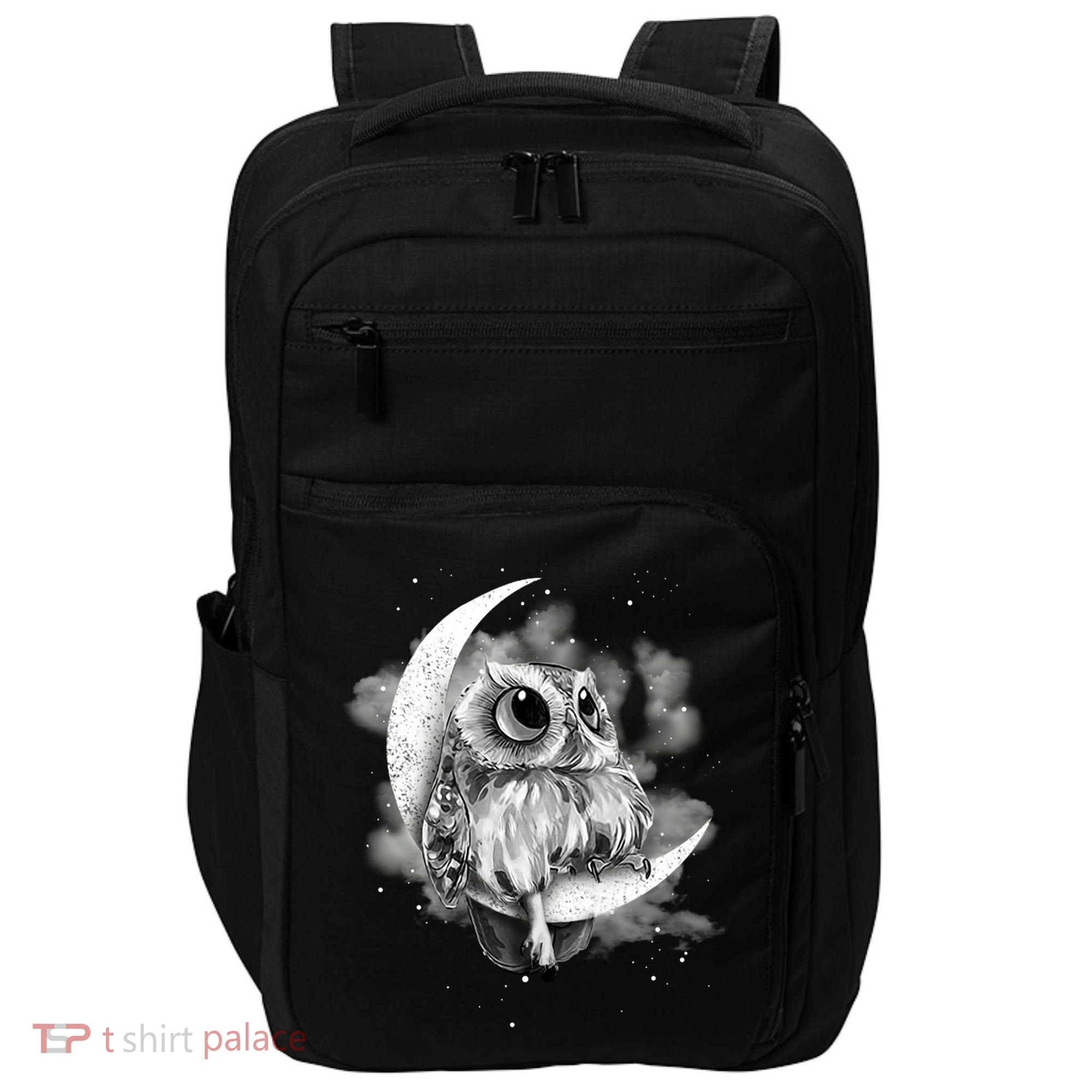 Owl Sitting On The Moon Gift Impact Tech Backpack