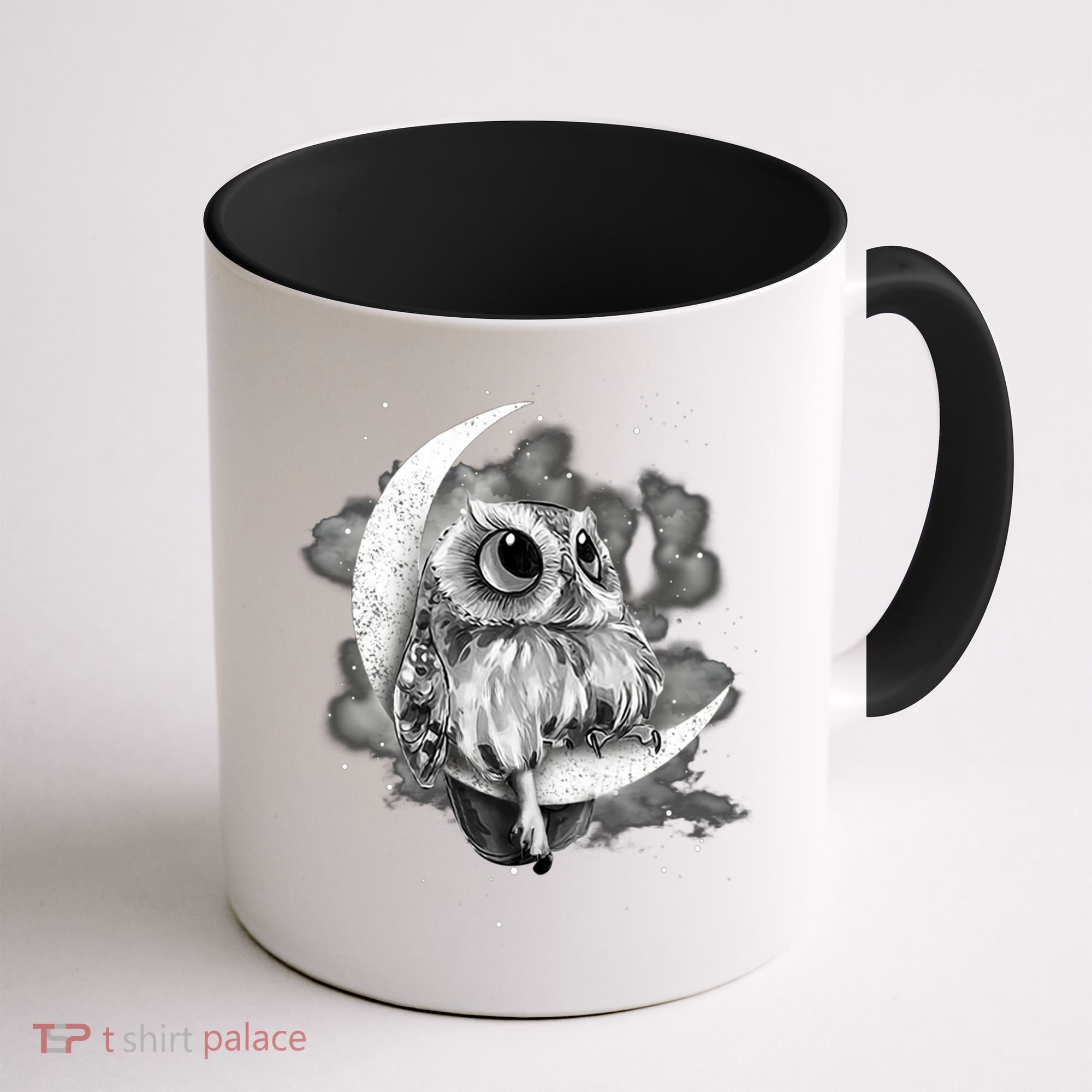 Owl Sitting On The Moon Gift Coffee Mug