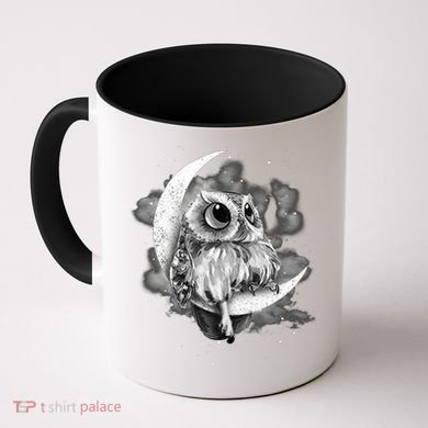 Owl Sitting On The Moon Gift Coffee Mug