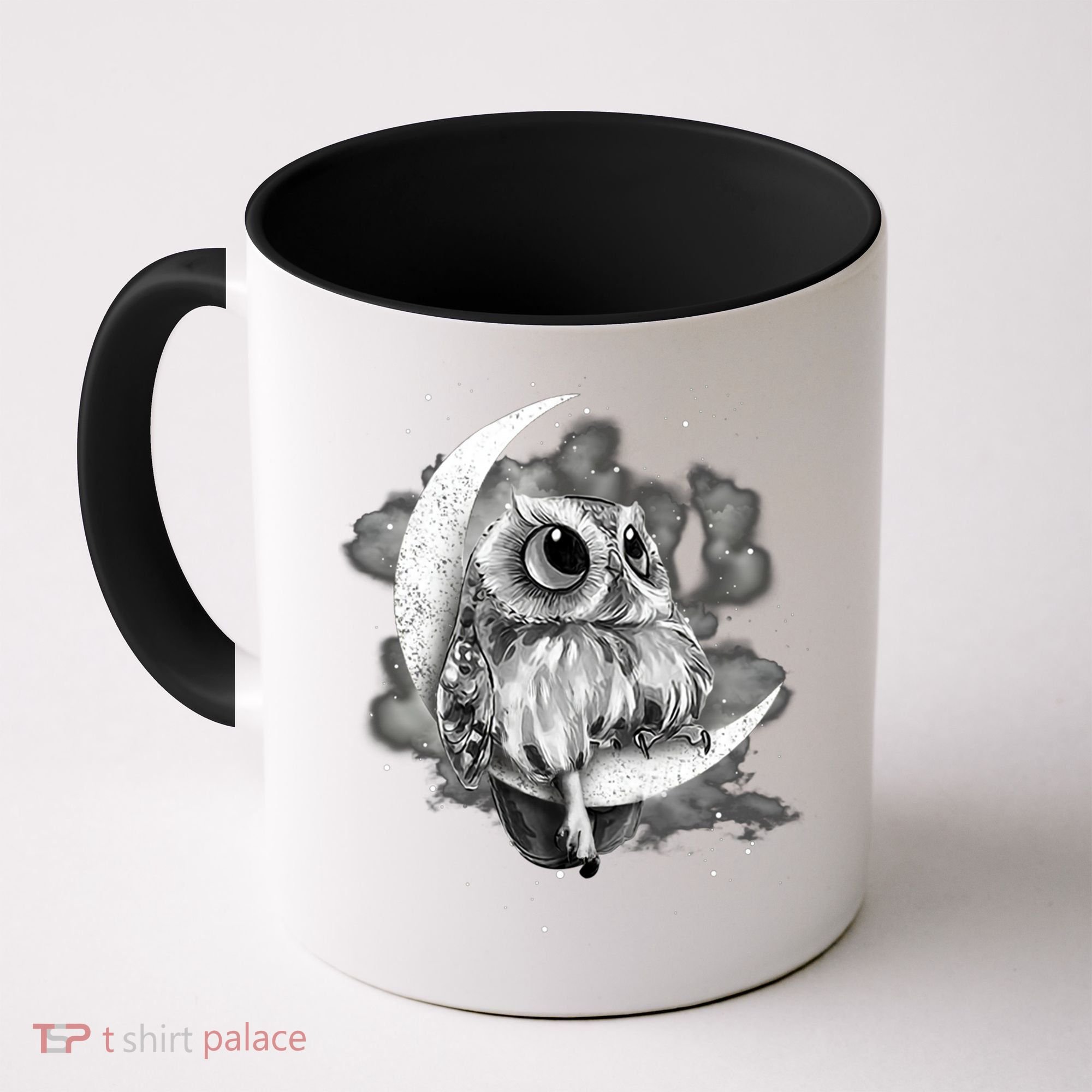 Owl Sitting On The Moon Gift Coffee Mug