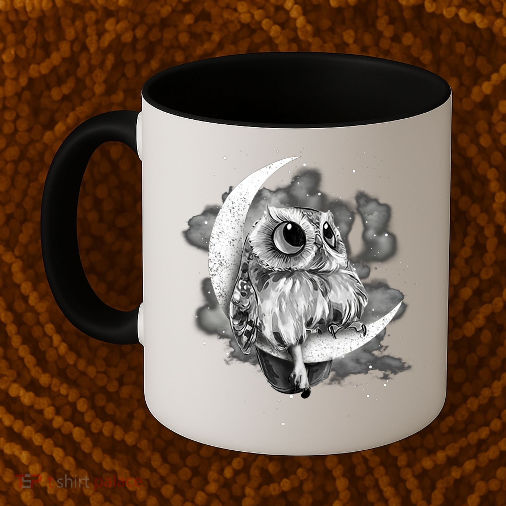 Owl Sitting On The Moon Gift Coffee Mug