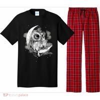 Owl Sitting On The Moon Gift Pajama Set thumb 0