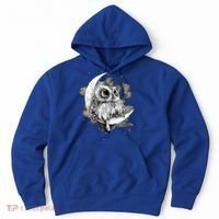 Owl Sitting On The Moon Gift Hoodie thumb 0